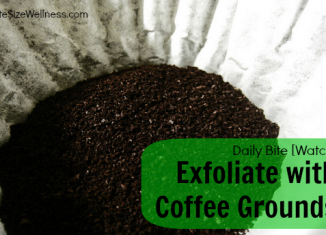 Exfoliate with Coffee Grounds