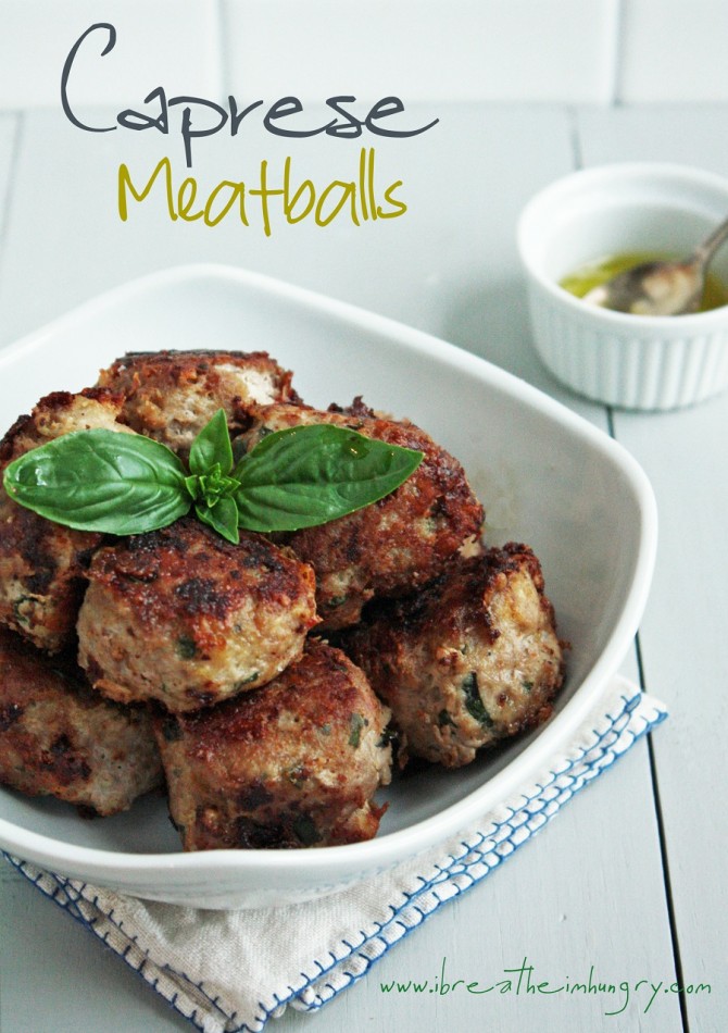 Caprese Meatballs