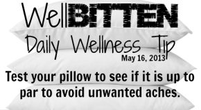 WellBitten Wellness Tip: Get a New Pillow for Better Sleep