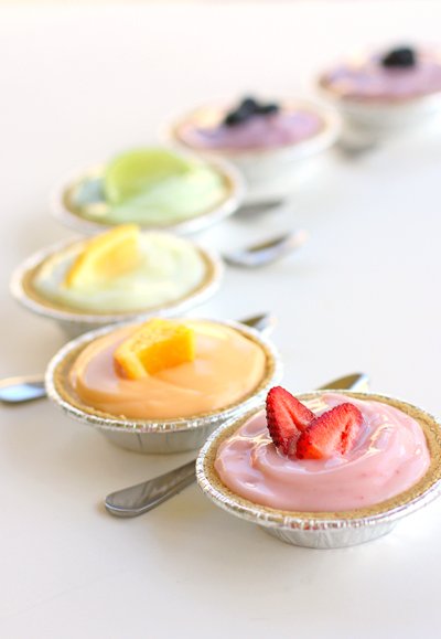 spring yogurt tartlets