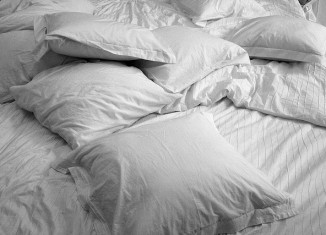 Unmade Bed Pillows Sleep