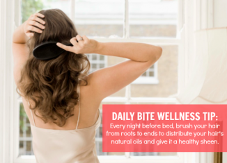 Daily Bite Wellness Tip - Brush Hair Nightly