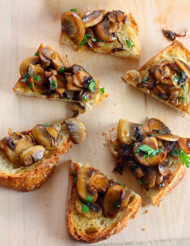 mushroom bruschetta
