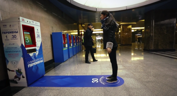 Squats for Subway Card in Russia - Winter Olympics