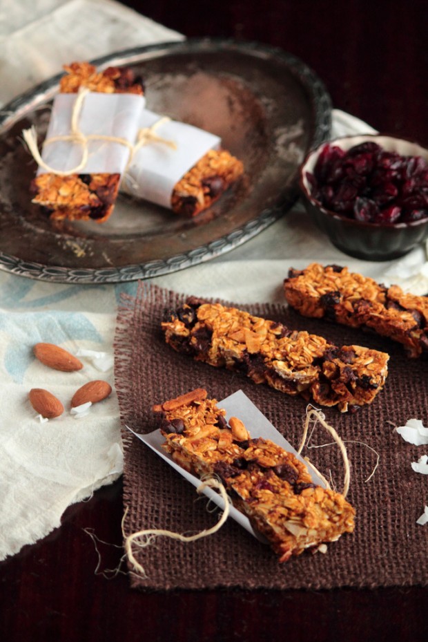 pumpkin chocolate granola bars