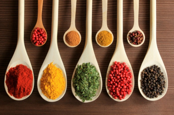 Spices on Spoons