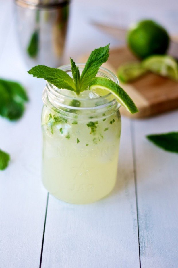 Tequila-Mint-Limeade cinco de mayo